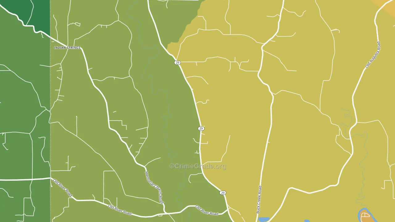 Hintonville, MS Map of Vandalism Rates