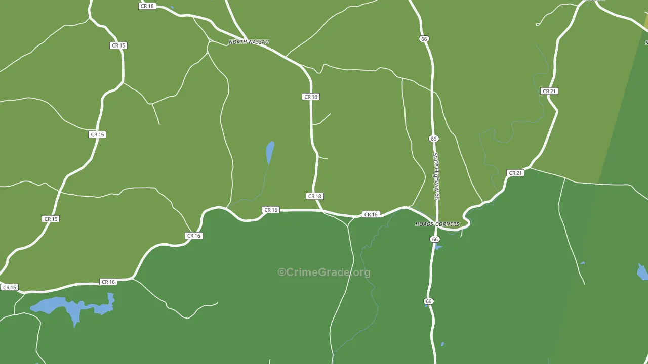 Hoag Corners, NY Map of Vandalism Rates