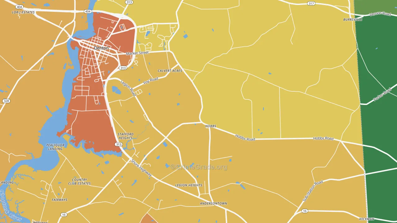 Hobbs, MD Map of Vandalism Rates