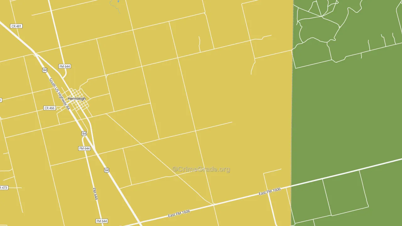 Hobbs, TX Map of Vandalism Rates