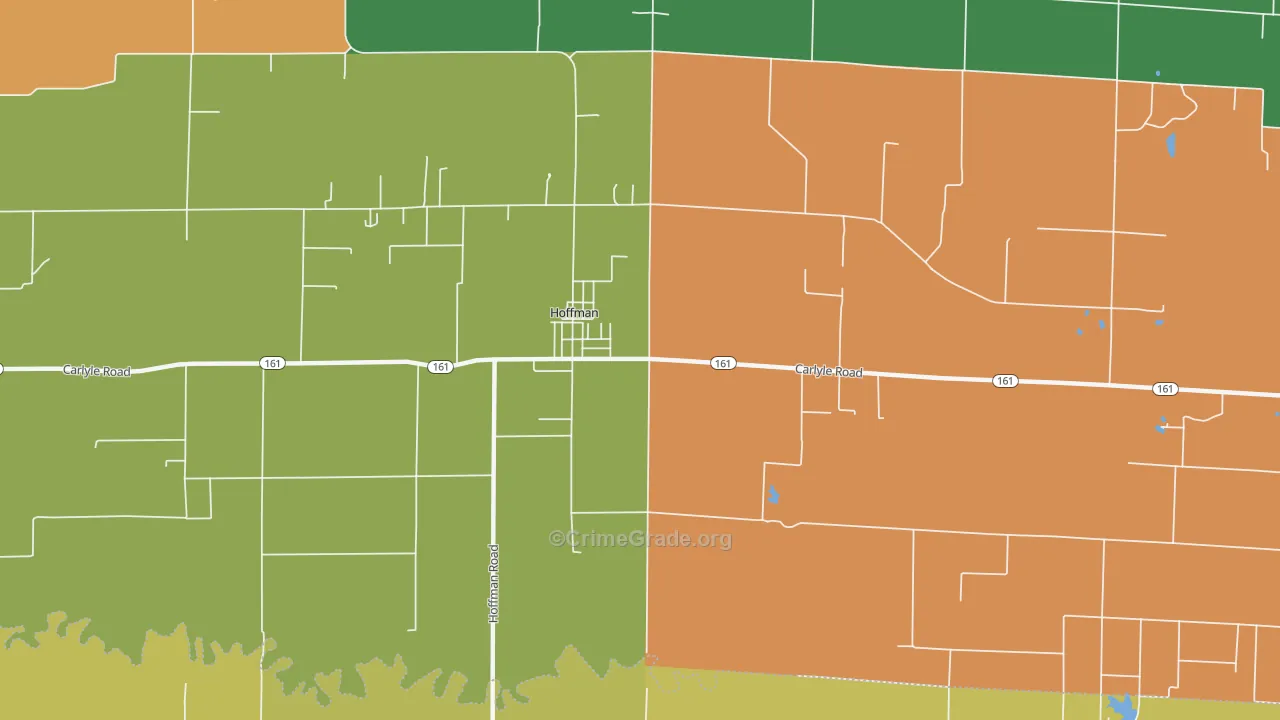Hoffman, IL Map of Vandalism Rates