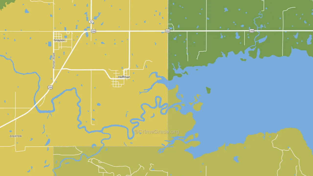 Hoffman, OK Map of Vandalism Rates