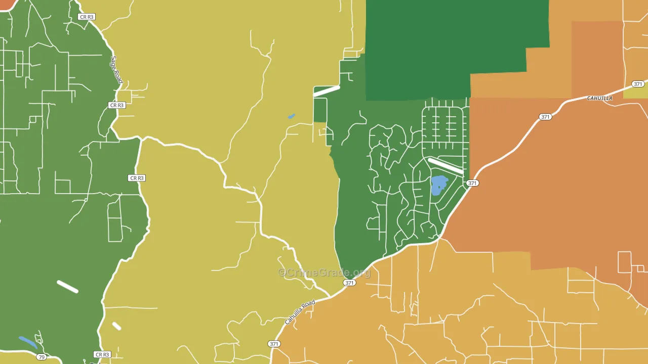 Holcomb Village, CA Map of Vandalism Rates