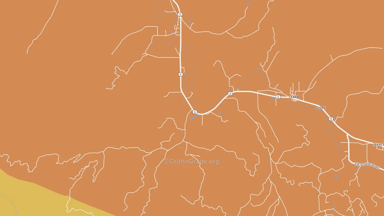 Holcomb, WA Map of Vandalism Rates