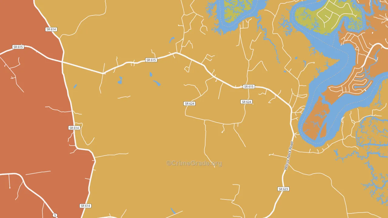 Holdcroft, VA Map of Vandalism Rates