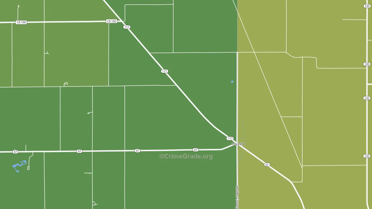 Holden, OH Map of Vandalism Rates