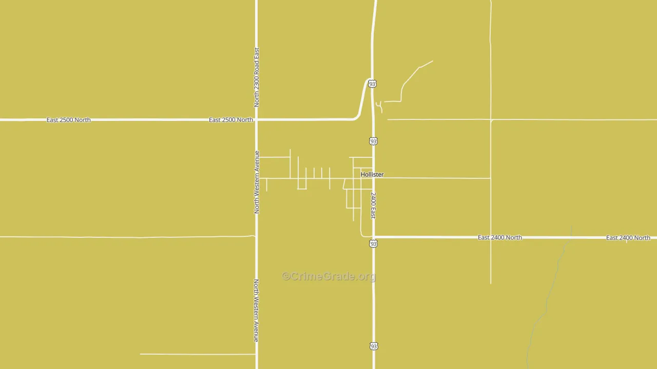 Hollister, ID Map of Vandalism Rates