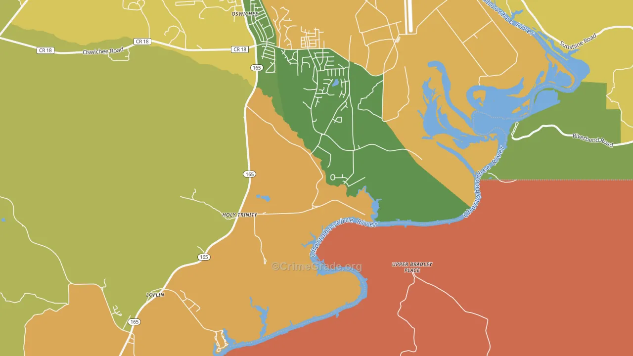 Holy Trinity, AL Map of Vandalism Rates