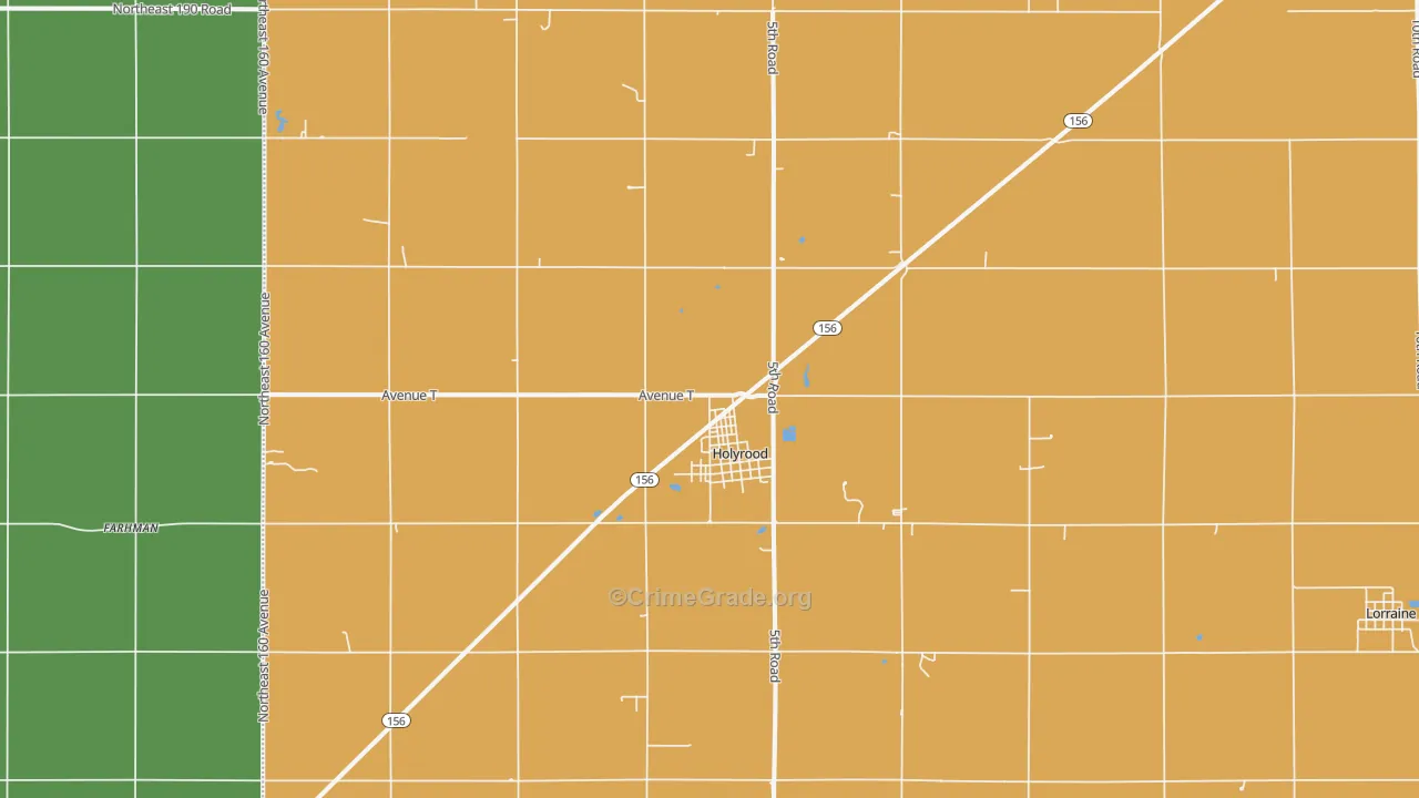 Holyrood, KS Map of Vandalism Rates