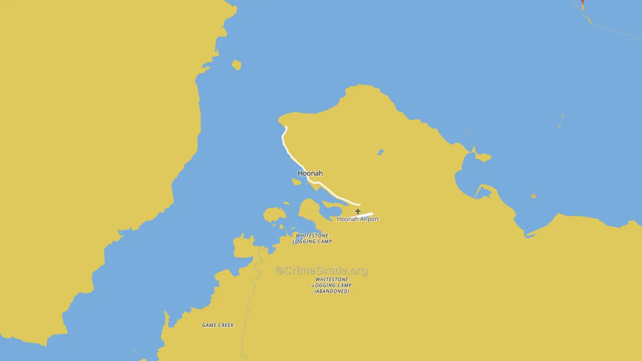 Hoonah, AK Map of Vandalism Rates