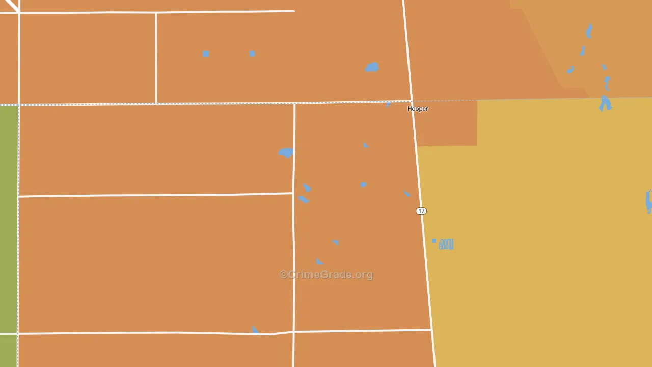 Hooper, CO Map of Vandalism Rates