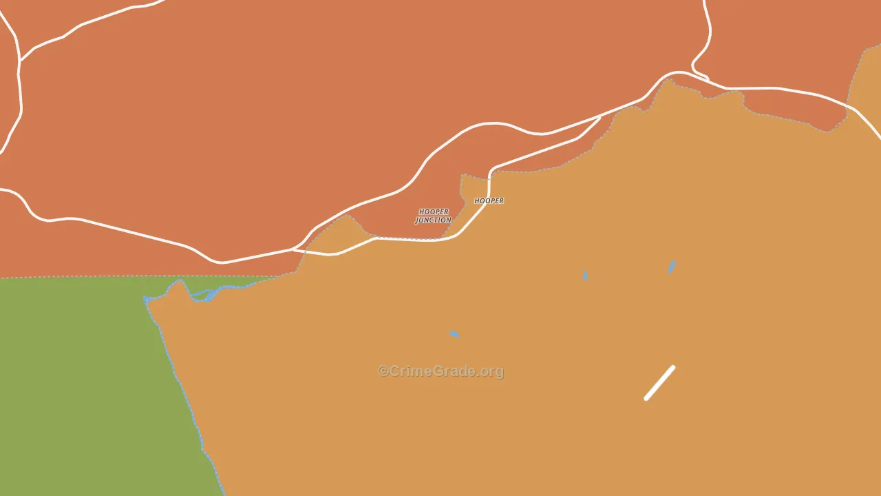 Hooper, WA Map of Vandalism Rates