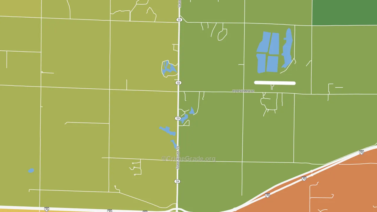 Hoosierville, IN Map of Vandalism Rates