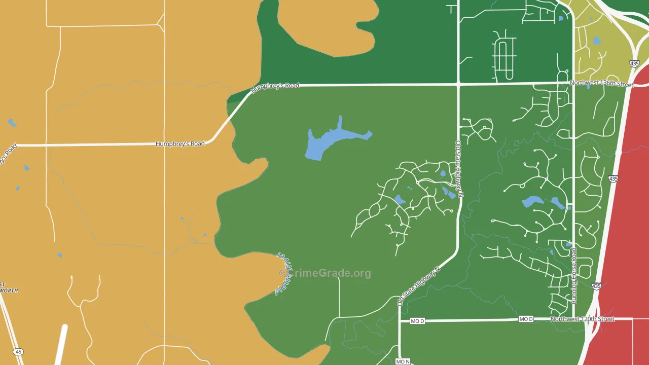 Hoover, MO Map of Vandalism Rates