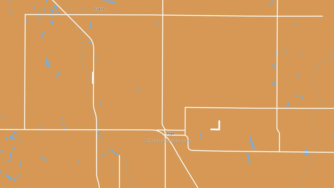 Hope, ND Map of Vandalism Rates