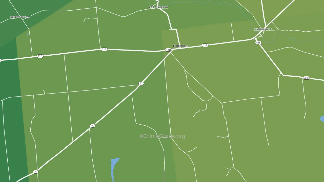 Hopkinton, NY Map of Vandalism Rates