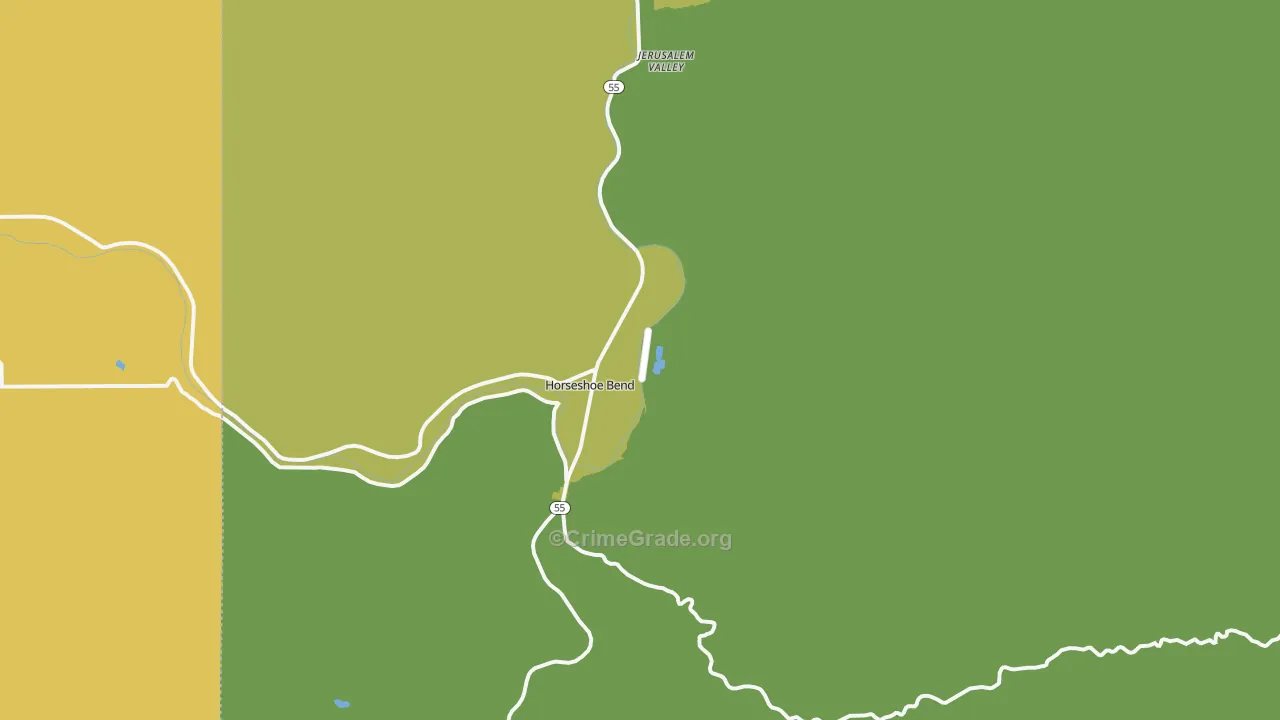 Horseshoe Bend, ID Map of Vandalism Rates