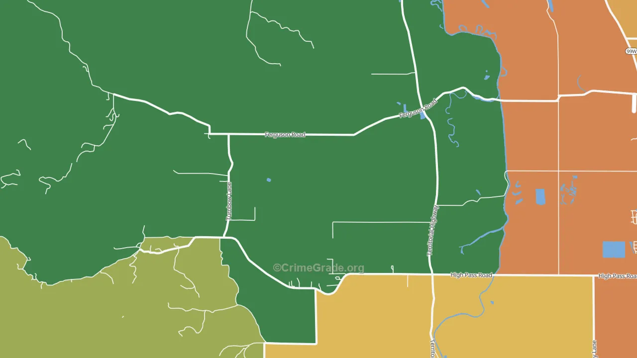 Horton, OR Map of Vandalism Rates