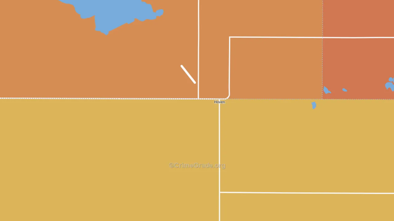 Hoven, SD Map of Vandalism Rates