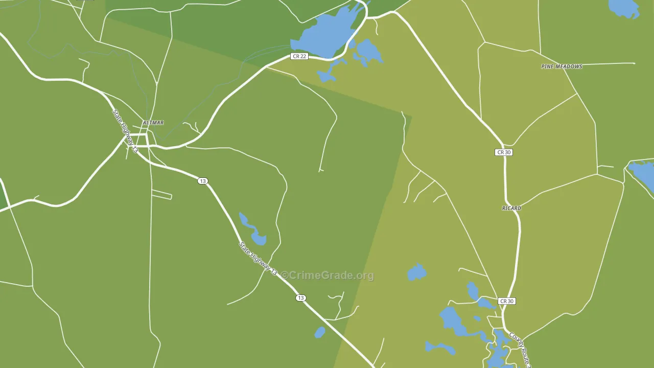 Howardville, NY Map of Vandalism Rates