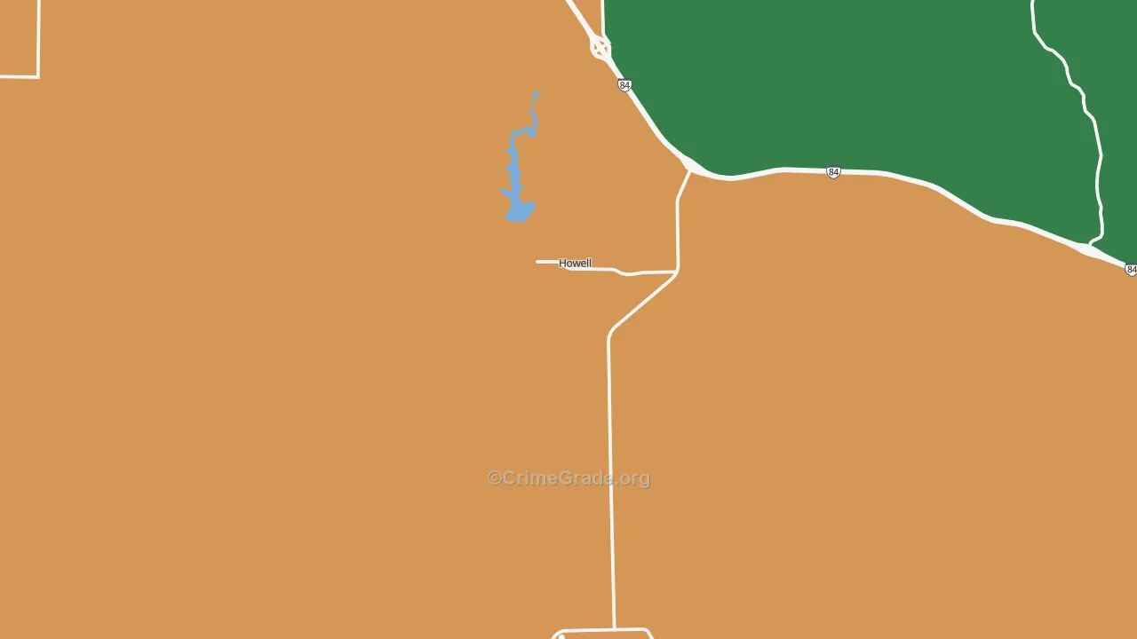 Howell, UT Map of Vandalism Rates