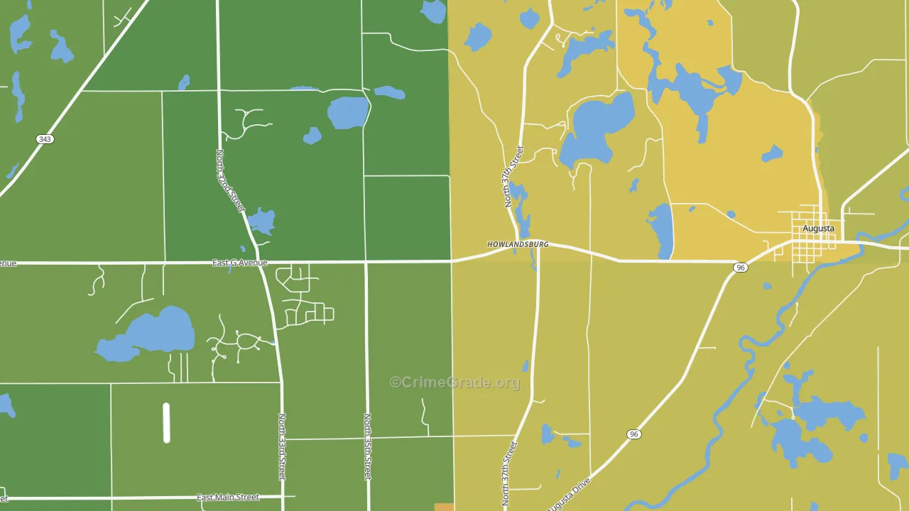 Howlandsburg, MI Map of Vandalism Rates