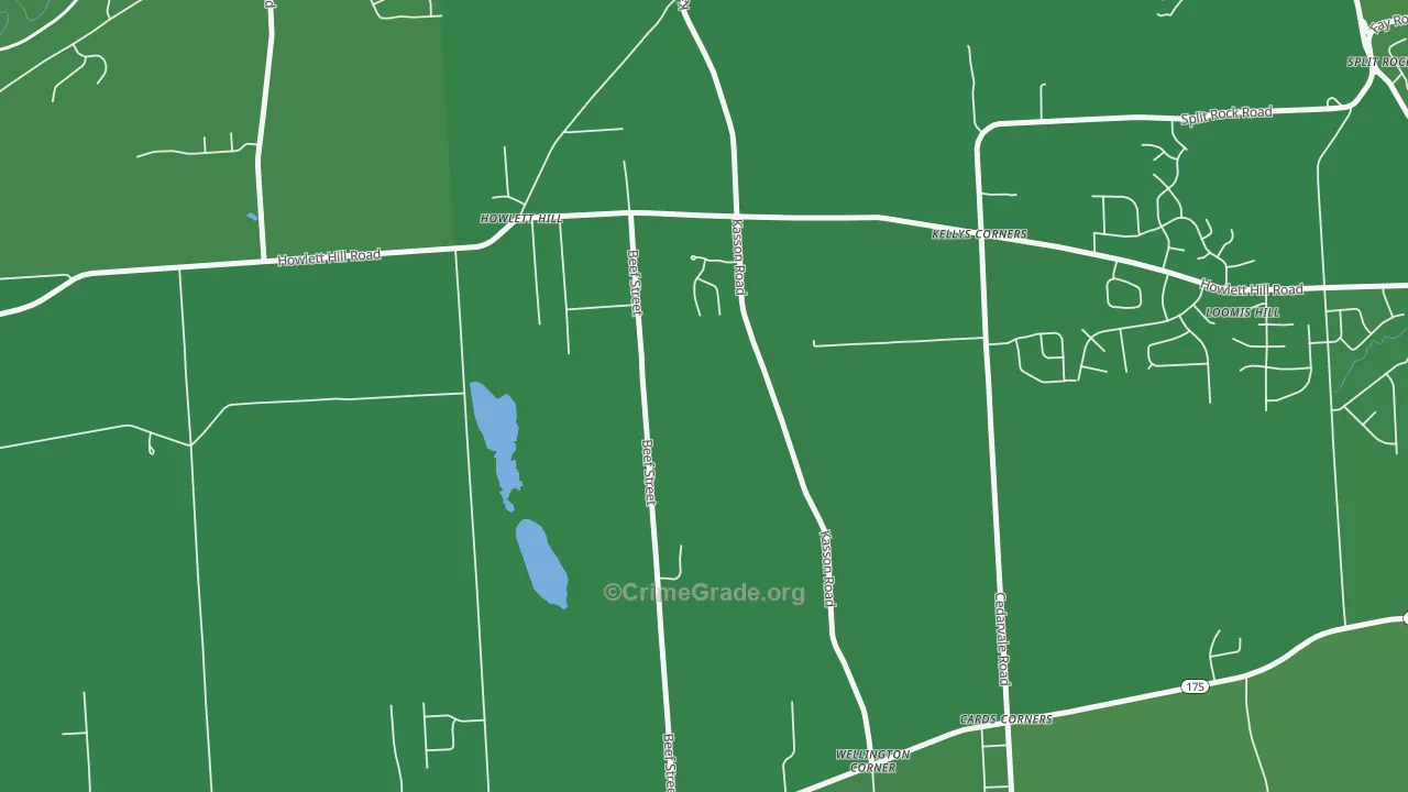 Howlett Hill, NY Map of Vandalism Rates