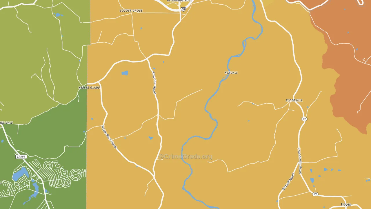 Hoyes, MD Map of Vandalism Rates
