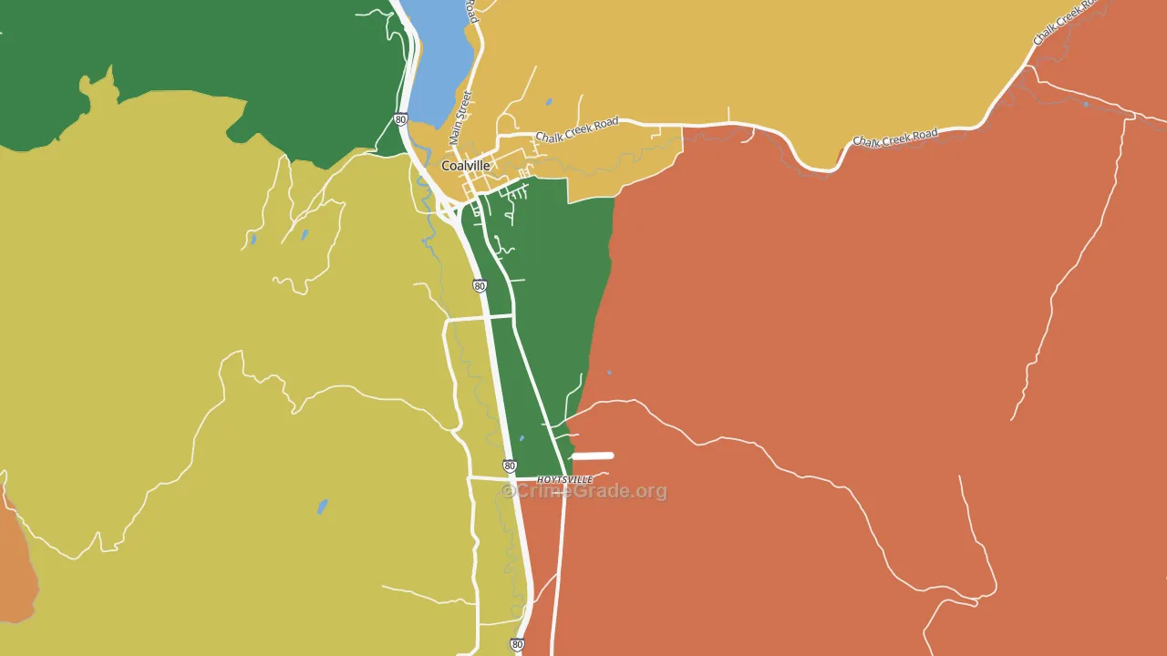 Hoytsville, UT Map of Vandalism Rates
