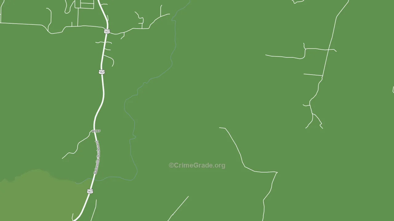Huff, AR Map of Vandalism Rates