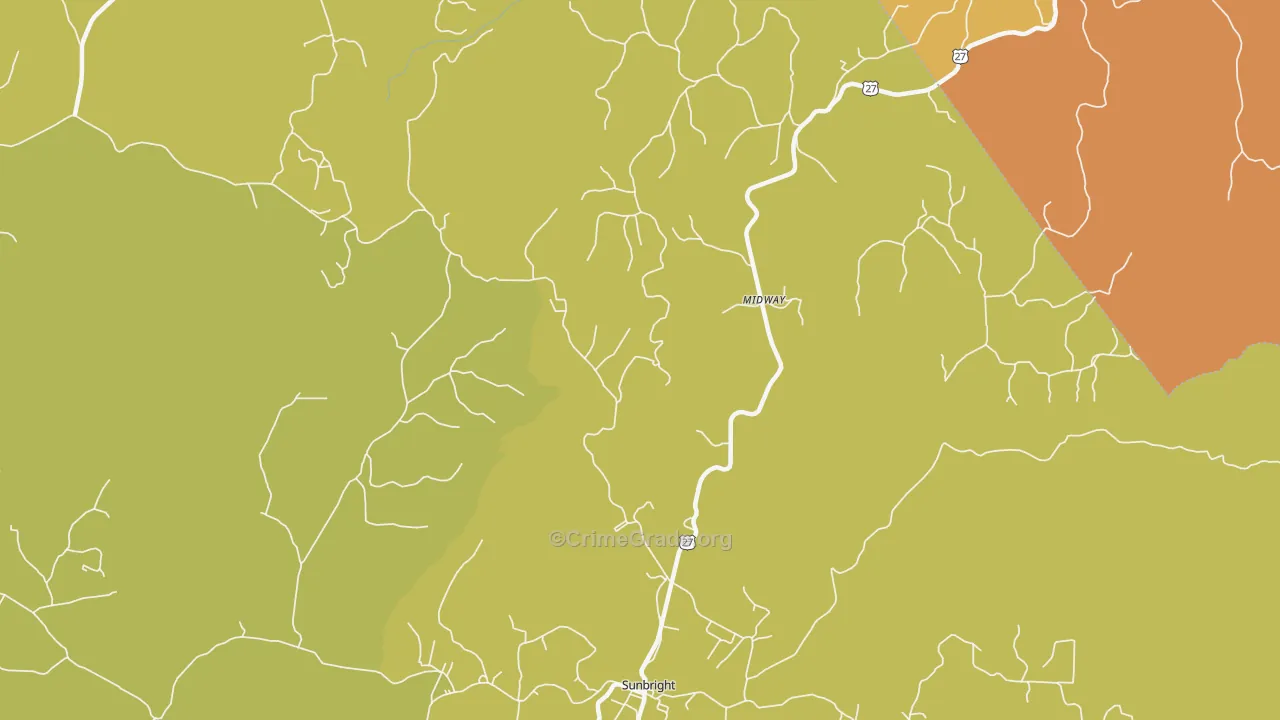 Huffman, TN Map of Vandalism Rates