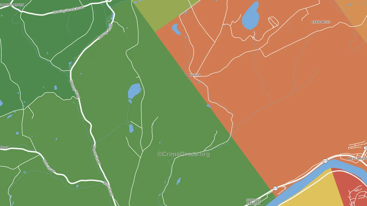 Hughs, PA Map of Vandalism Rates