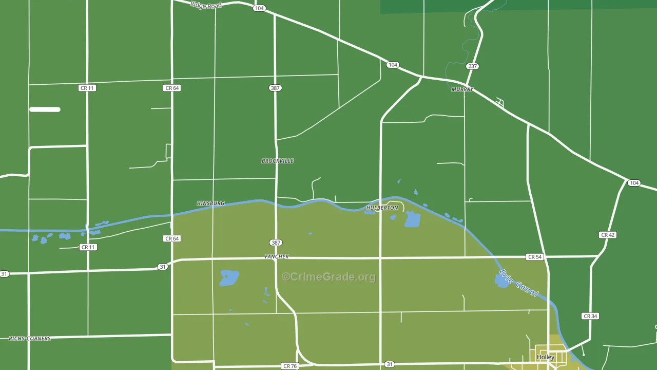 Hulberton, NY Map of Vandalism Rates