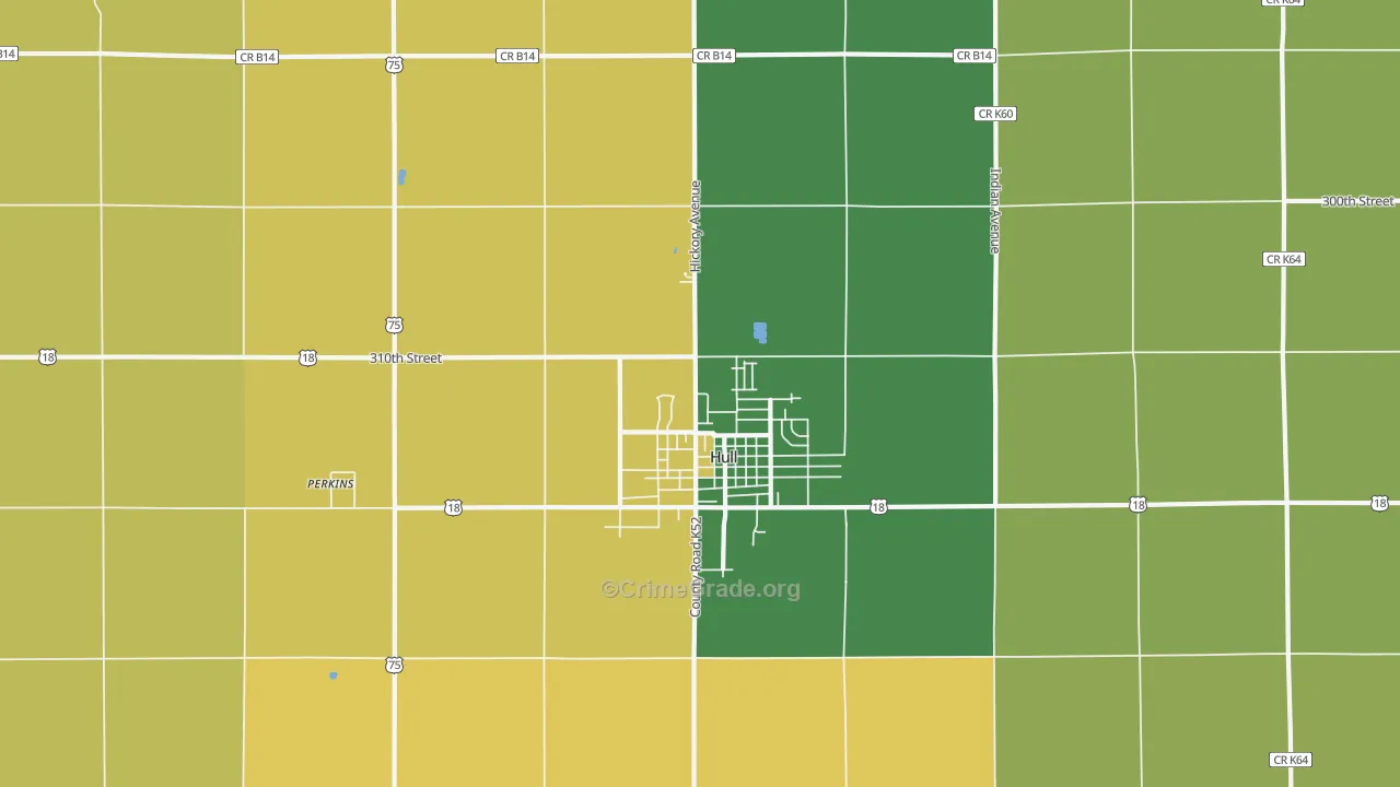Hull, IA Map of Vandalism Rates