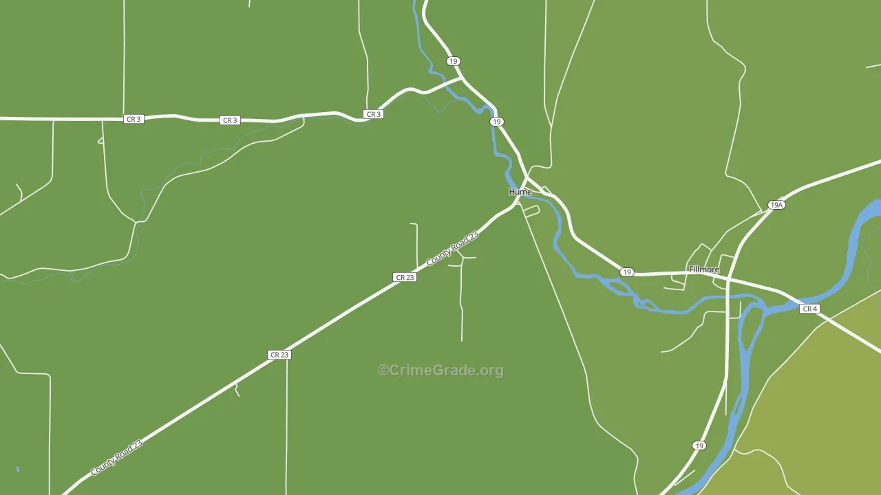 Hume, NY Map of Vandalism Rates