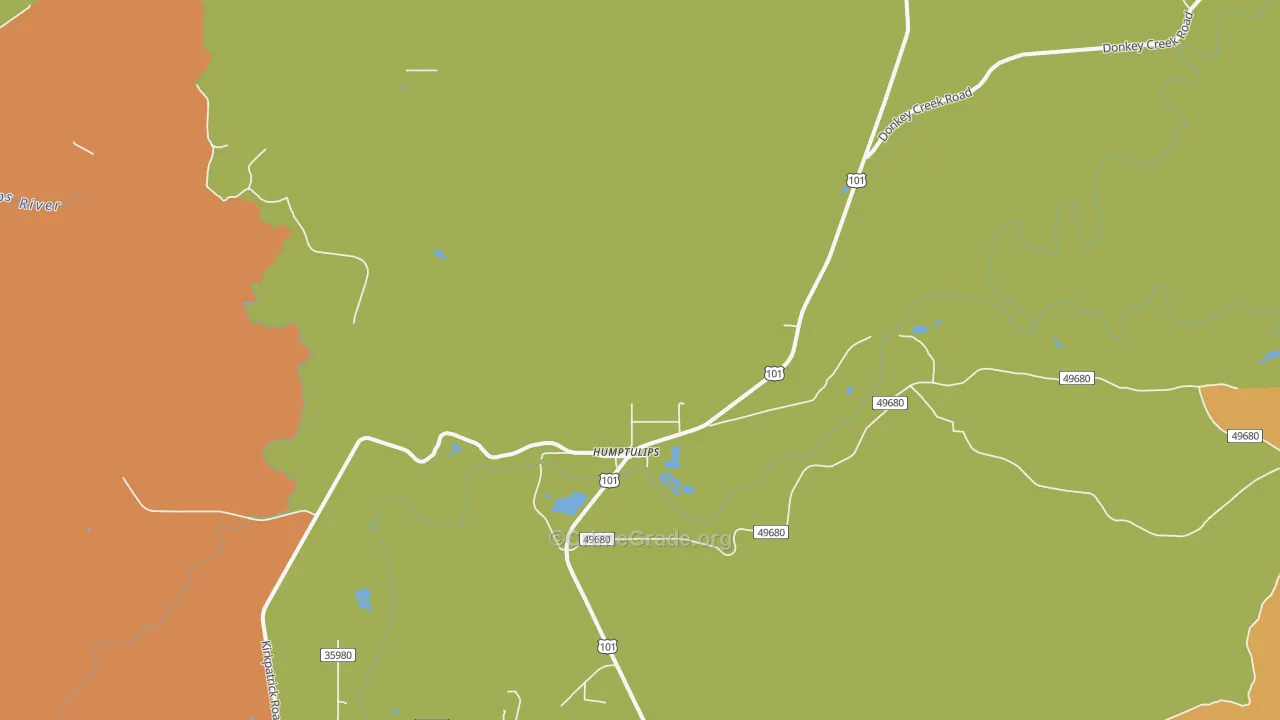 Humptulips, WA Map of Vandalism Rates