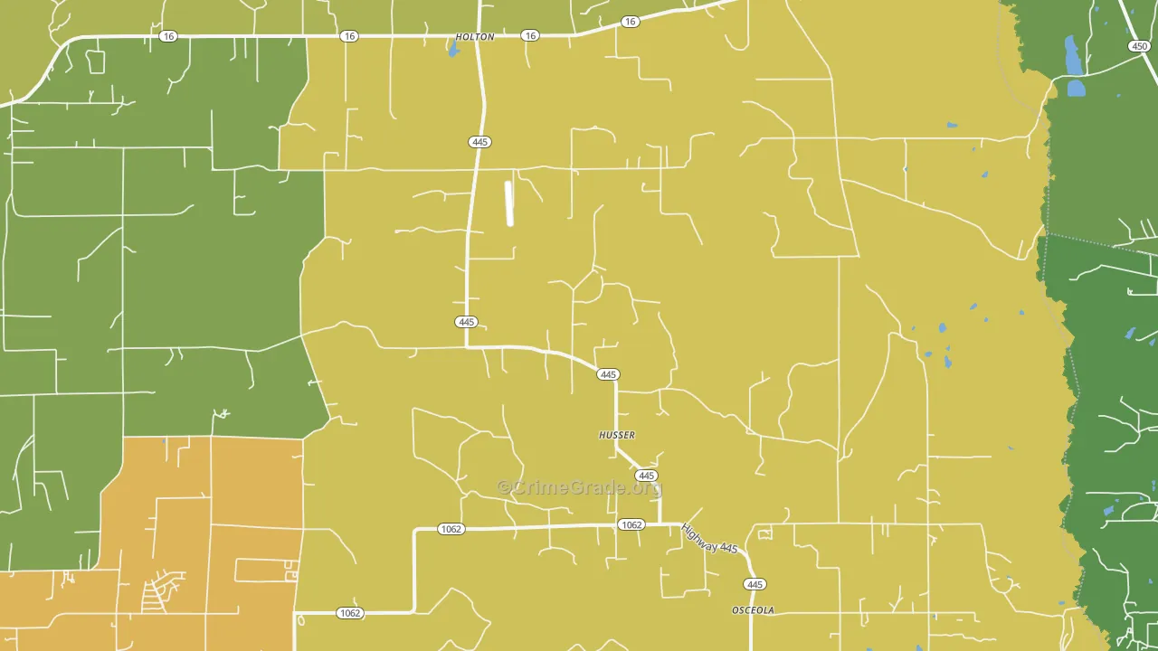 Husser, LA Map of Vandalism Rates