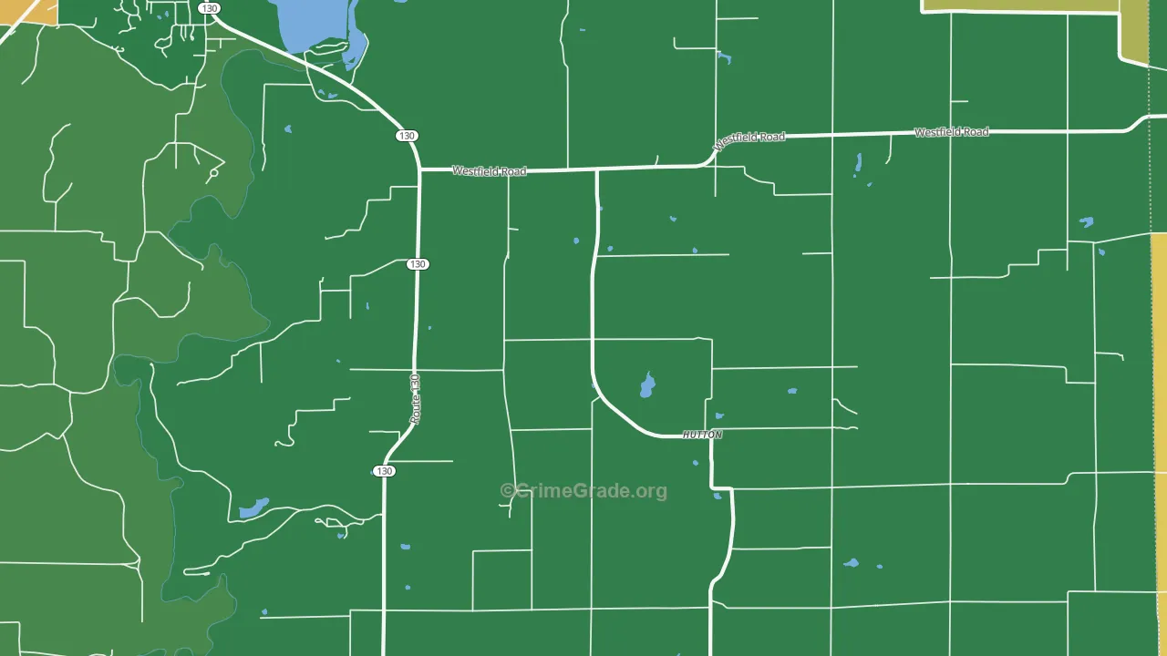 Hutton, IL Map of Vandalism Rates
