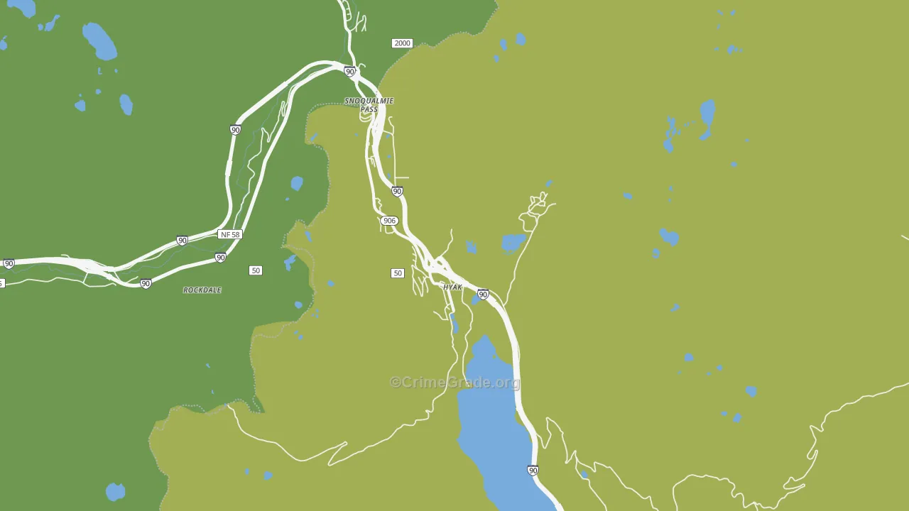 Hyak, WA Map of Vandalism Rates