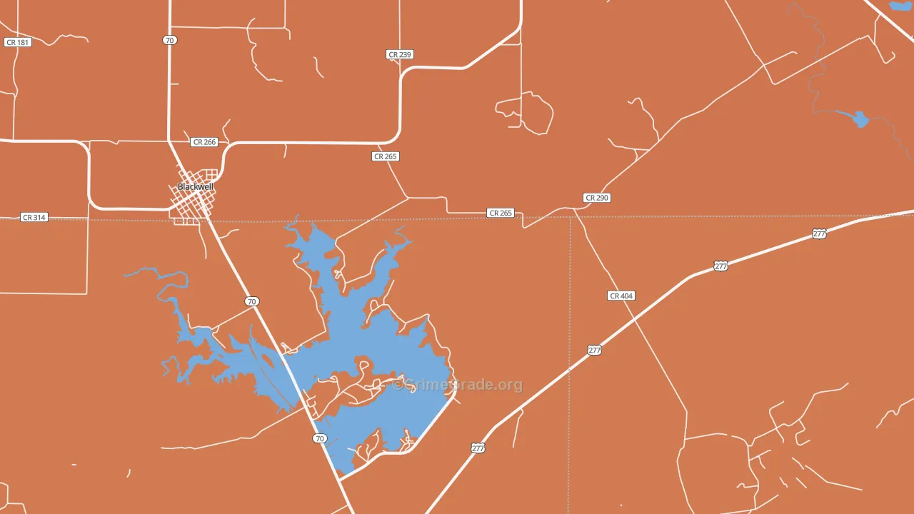 Hylton, TX Map of Vandalism Rates