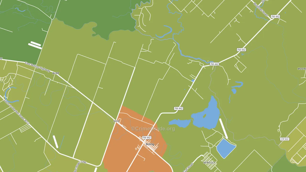 Iago, TX Map of Vandalism Rates