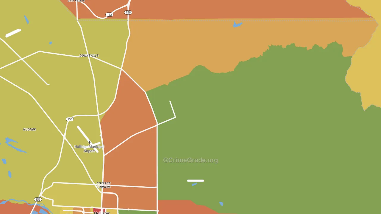 Idria, CA Map of Vandalism Rates