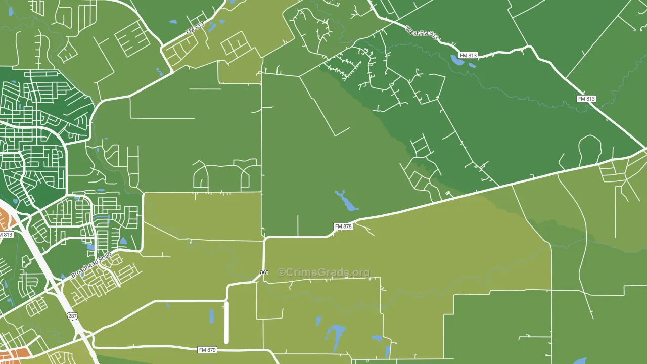 Ike, TX Map of Vandalism Rates