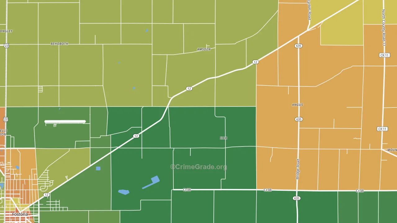Iler, OH Map of Vandalism Rates