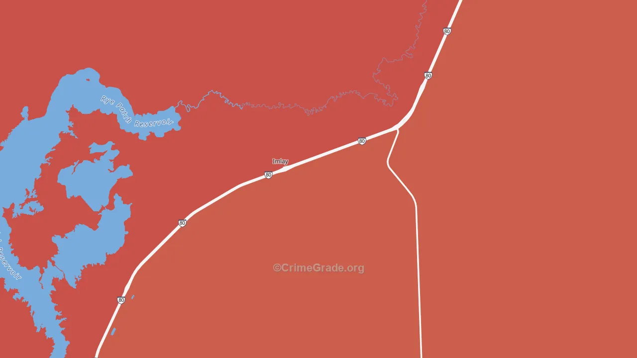 Imlay, NV Map of Vandalism Rates