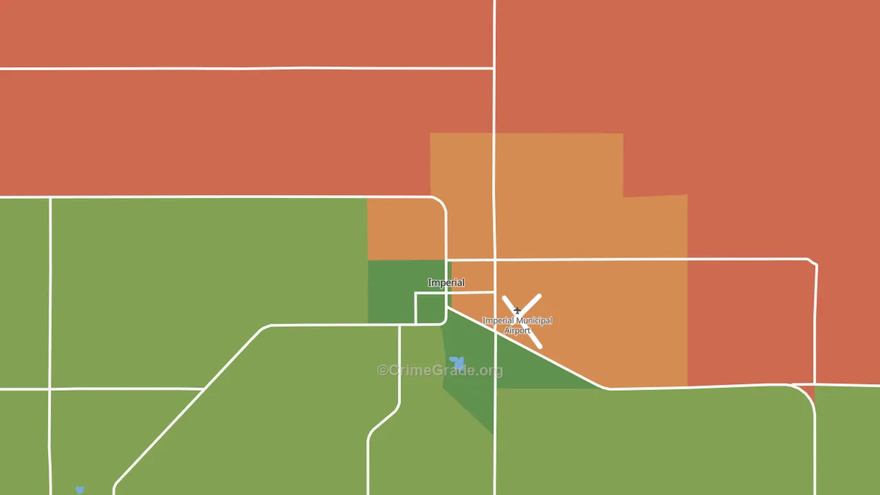 Imperial, NE Map of Vandalism Rates