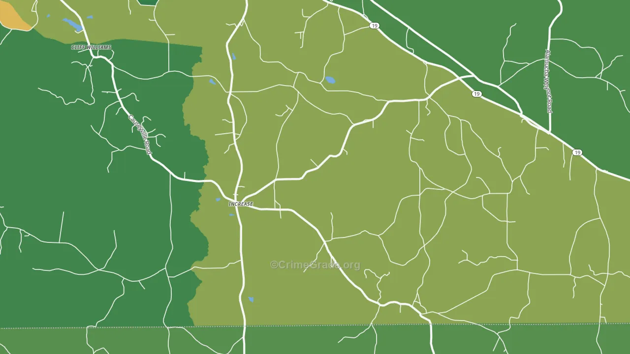 Increase, MS Map of Vandalism Rates