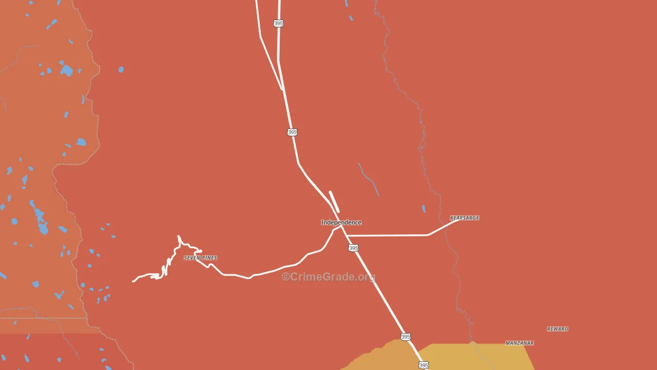 Independence, CA Map of Vandalism Rates