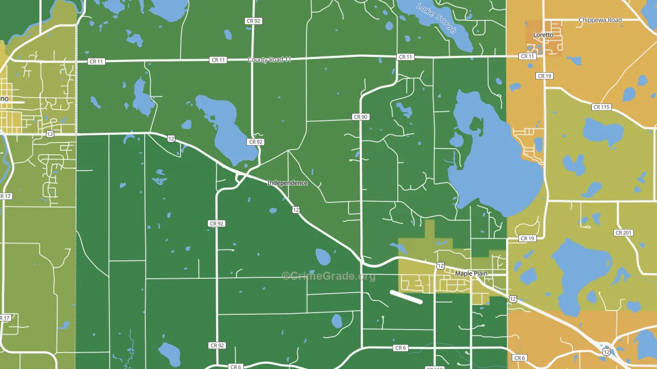 Independence, MN Map of Vandalism Rates