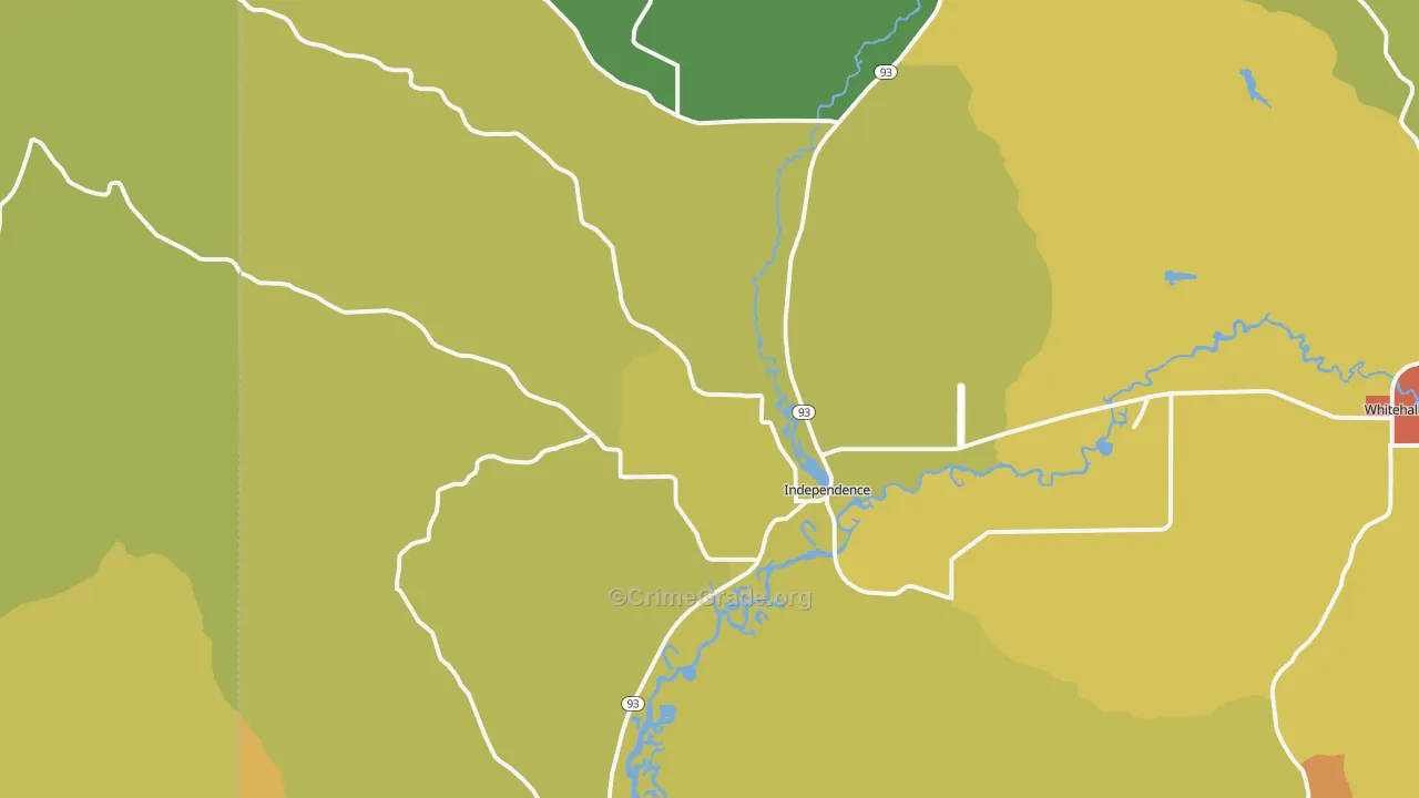 Independence, WI Map of Vandalism Rates